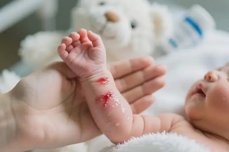 新生儿手臂上容易长湿疹可不可以根治(图1)