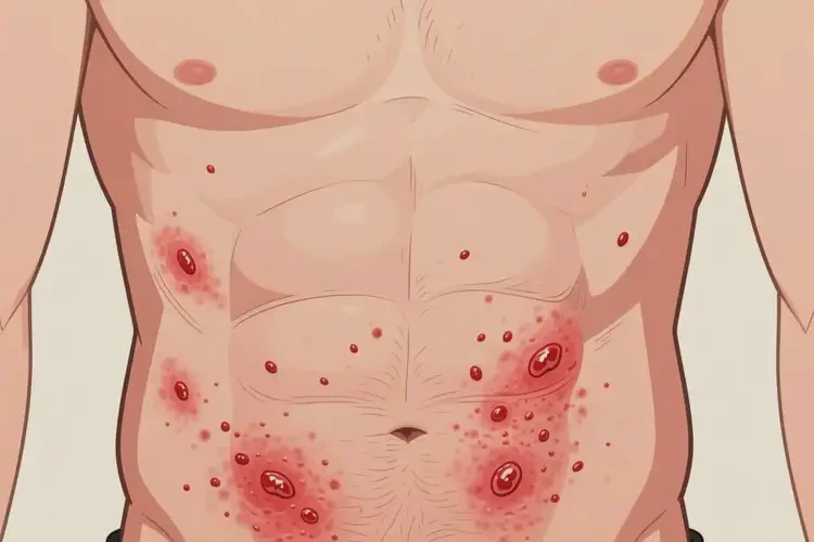 男性肚子上經(jīng)常起濕疹可不可以根治(圖4)