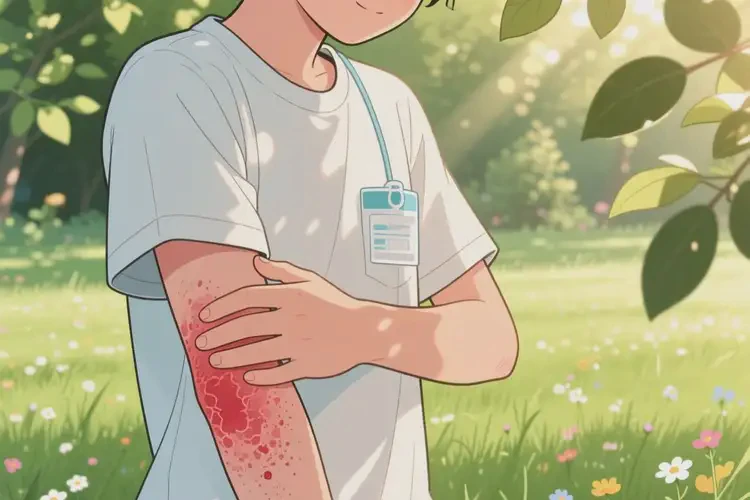 青少年手臂上經(jīng)常起濕疹可以徹底自愈嗎(圖1)