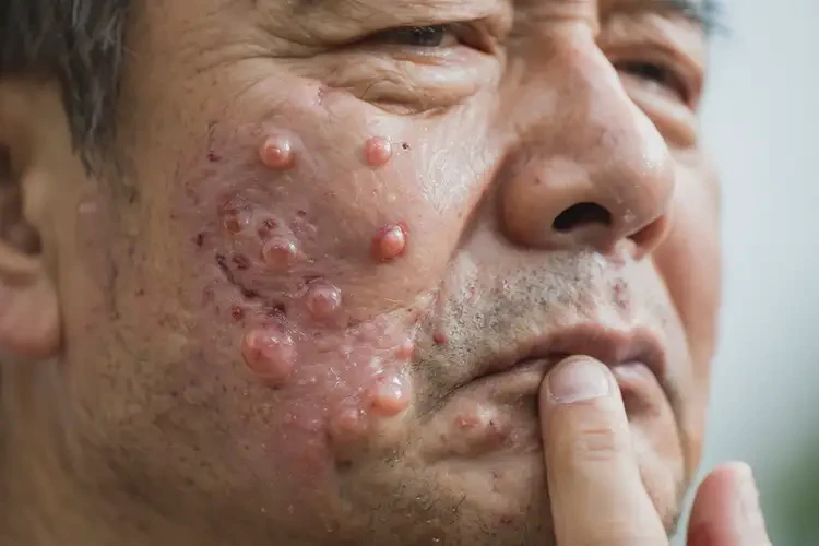 男人臉上出濕疹不管它會自己痊愈嗎(圖4)