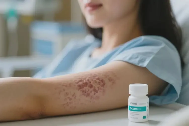 女人手臂上經(jīng)常起濕疹可不可以根治(圖1)