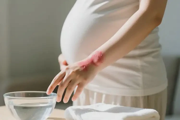 孕妇手臂上起湿疹可不可以根治(图1)