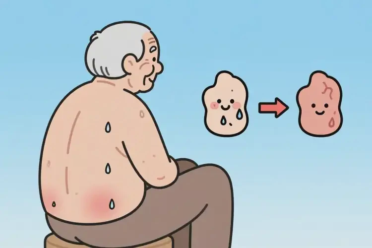 高齡老人屁股上長濕疹能徹底自愈嗎(圖2)