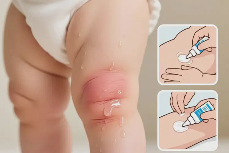 寶寶大腿上容易長(zhǎng)濕疹可以治好嗎(圖3)