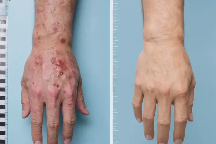 男人手上偶爾起濕疹能不能根治(圖2)