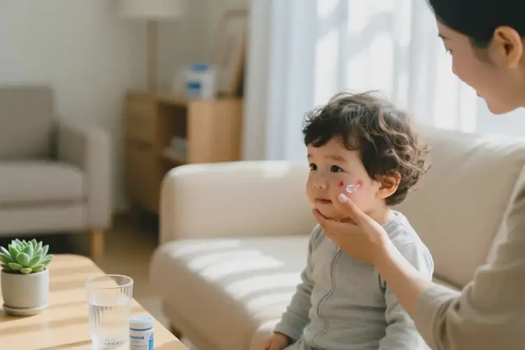 孩子臉上出現(xiàn)濕疹可不可以根治(圖4)