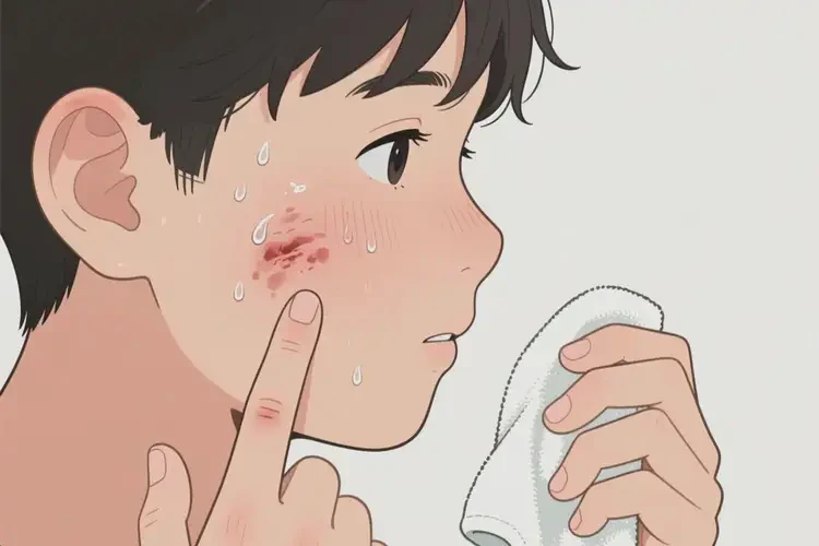 青少年臉上長濕疹可不可以根治(圖3)