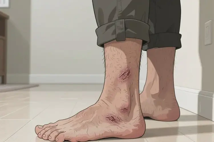 男人腳上偶爾起濕疹能不能根治(圖3)