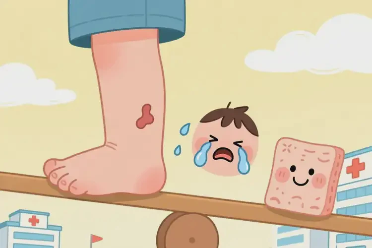 小孩腳上經(jīng)常起濕疹可不可以根治(圖1)