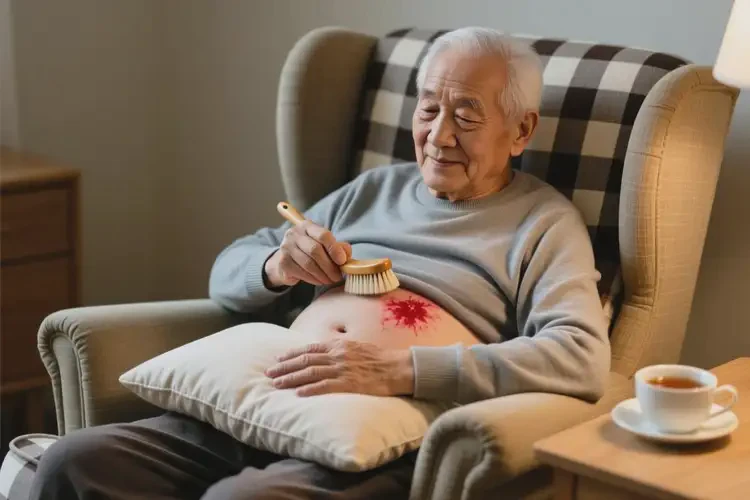 高龄老人肚子经常起湿疹可不可以根治(图1)