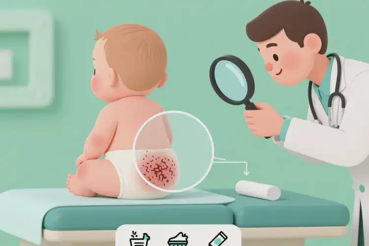 嬰兒屁股上容易起濕疹可以治好嗎(圖1)