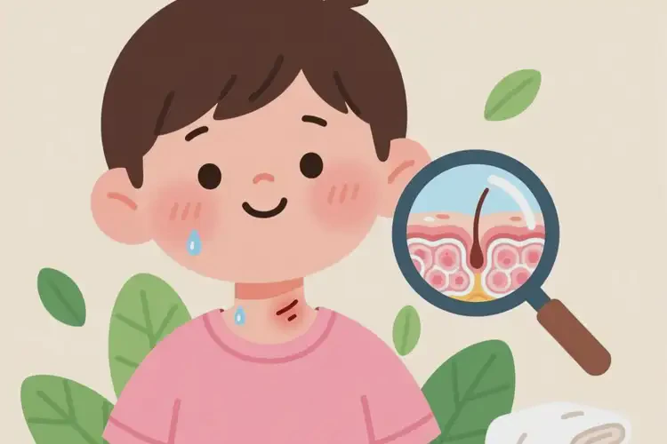 兒童脖子上容易起濕疹可不可以根治(圖1)