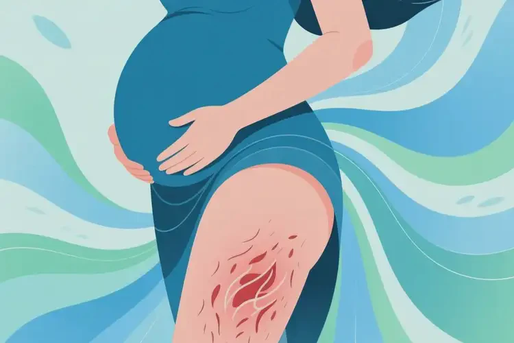 孕妇大腿出现湿疹可不可以根治(图1)