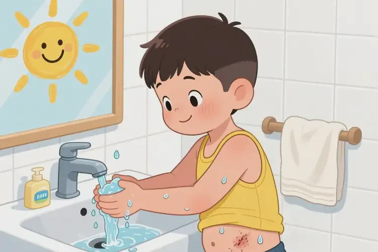 小學(xué)生肚子上出濕疹可不可以根治(圖2)