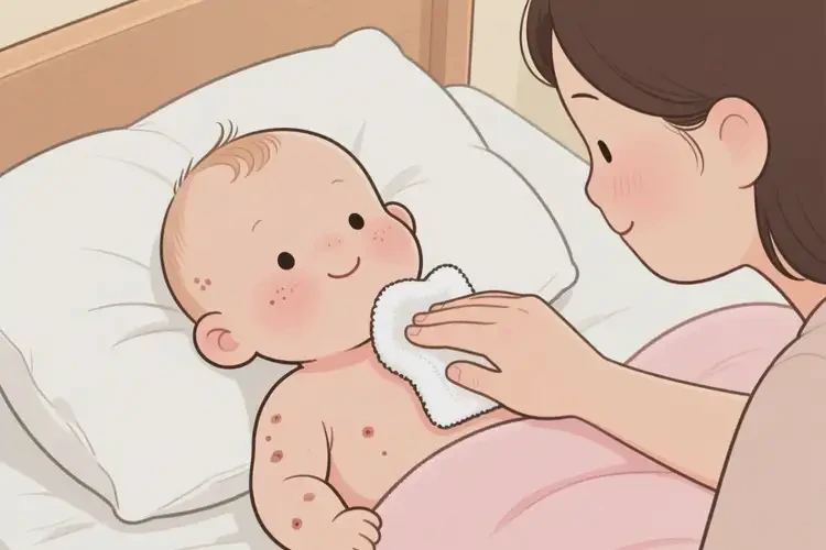 新生兒脖子經(jīng)常起濕疹可不可以根治(圖3)