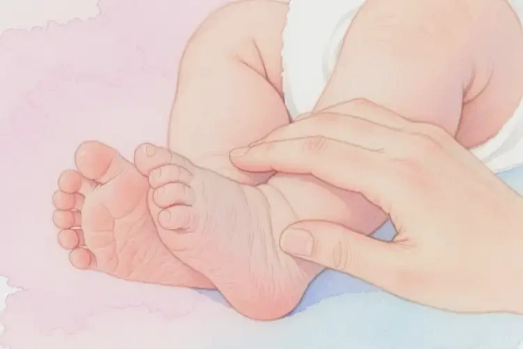 寶寶腳上長濕疹可以治好嗎(圖2)