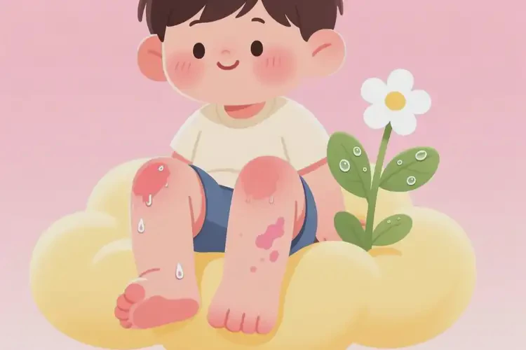 少兒小腿上長濕疹可不可以根治(圖1)