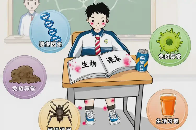 中學(xué)生小腿容易起濕疹可不可以根治(圖2)