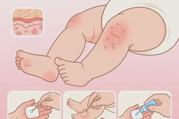 婴儿大腿上有湿疹可以治好吗(图3)