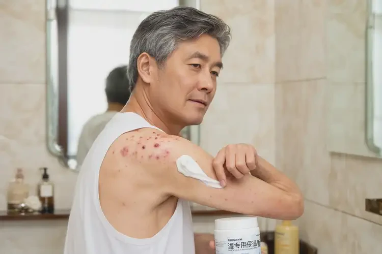 男人手臂上出現(xiàn)濕疹可不可以根治(圖3)