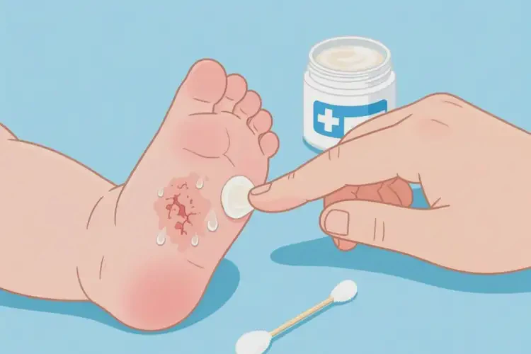 嬰兒腳上容易起濕疹可以治好嗎(圖2)
