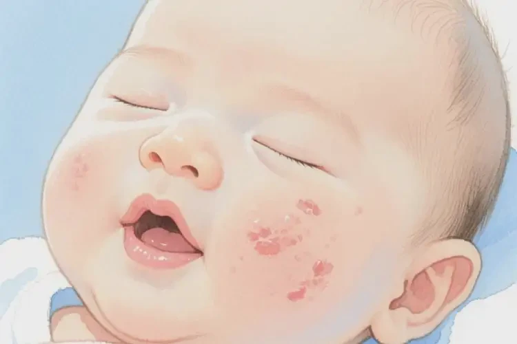 嬰兒面部容易長(zhǎng)濕疹可不可以根治(圖2)