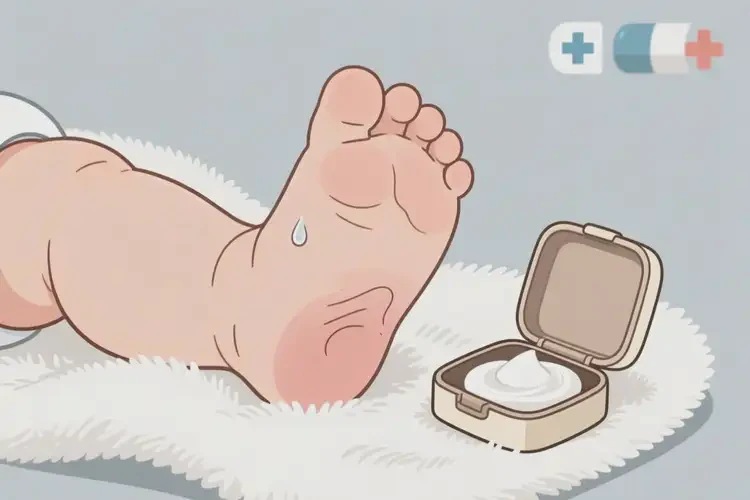 嬰兒腳上容易起濕疹可以治好嗎(圖1)