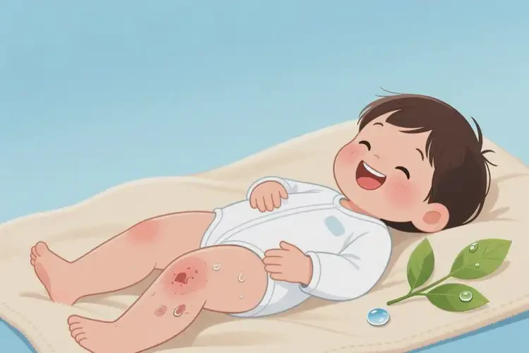 孩子大腿上出現(xiàn)濕疹可不可以根治(圖2)