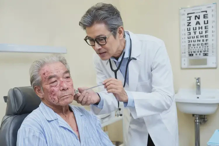 高龄老人脸上容易起湿疹能不能根治(图2)