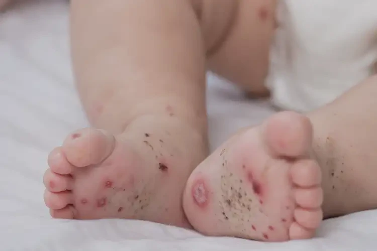 嬰兒腳上有濕疹可不可以根治(圖1)