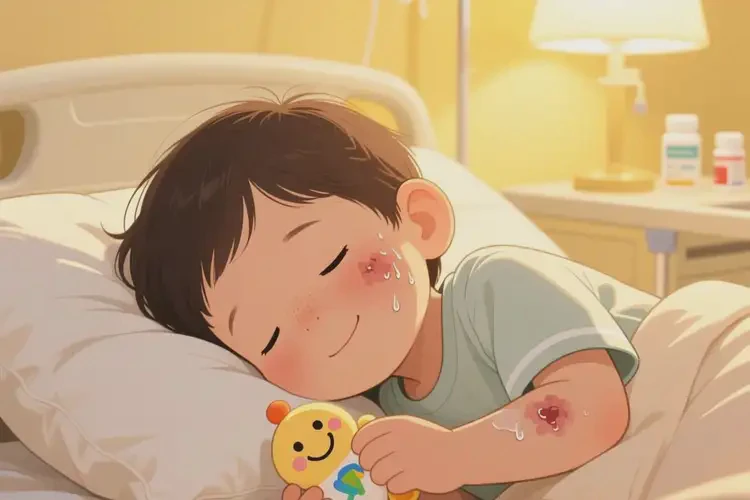 孩子臉上偶爾起濕疹可不可以根治(圖1)