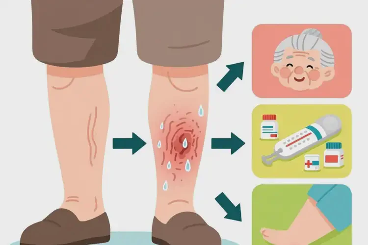 老年人小腿出濕疹可不可以根治(圖1)