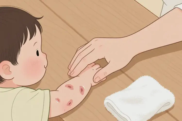 幼兒手臂經(jīng)常起濕疹可不可以根治(圖1)