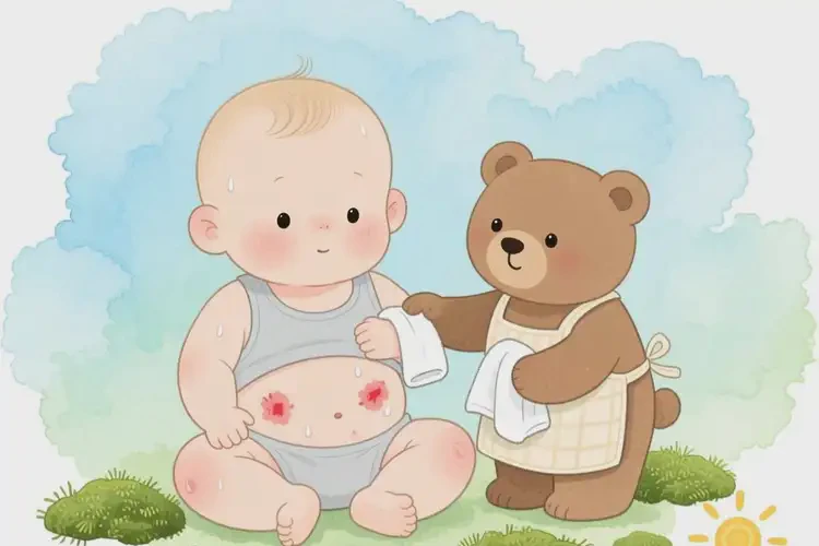 寶寶肚子上有濕疹可不可以根治(圖2)