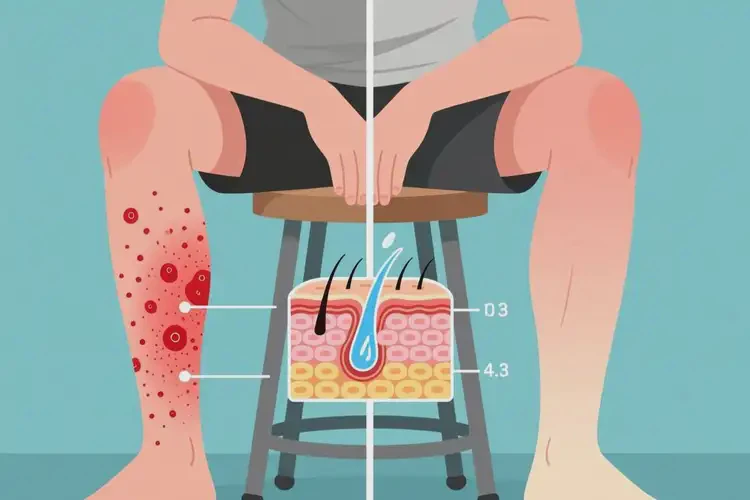 男生小腿上容易起濕疹可不可以根治(圖2)