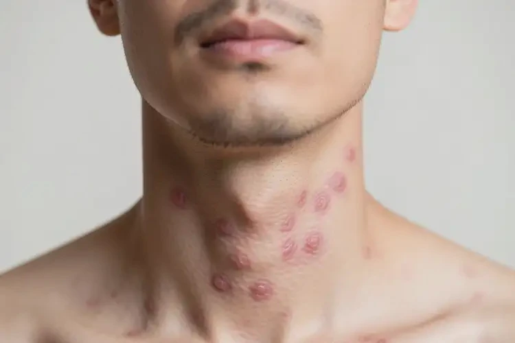 男人脖子起濕疹可不可以根治(圖2)