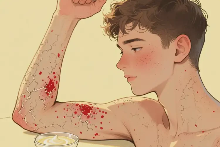 青年人手臂有濕疹可不可以根治(圖2)