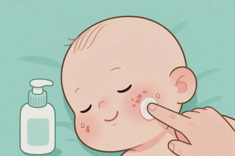 婴儿脸上有湿疹可不可以根治(图1)