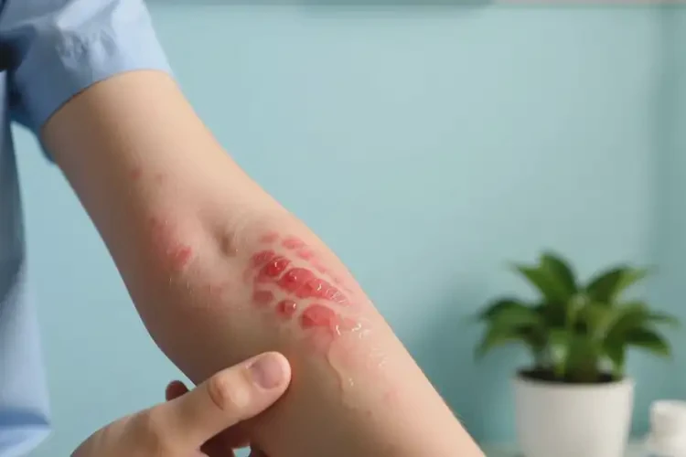 青少年手臂上經(jīng)常起濕疹可以徹底自愈嗎(圖3)