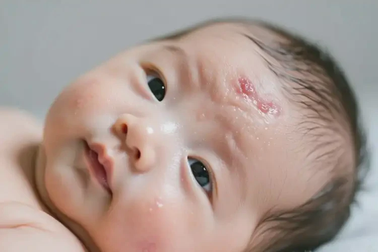 寶寶臉上容易長濕疹可以治好嗎(圖3)