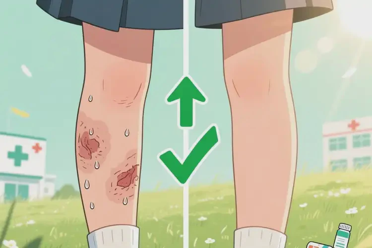 大學生小腿上有濕疹可不可以根治(圖1)