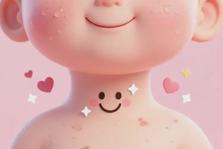 小儿脖子上偶尔长湿疹可不可以根治(图1)