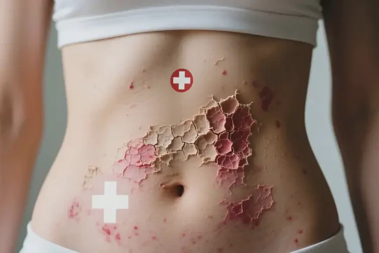 女人肚子長濕疹可不可以根治(圖2)