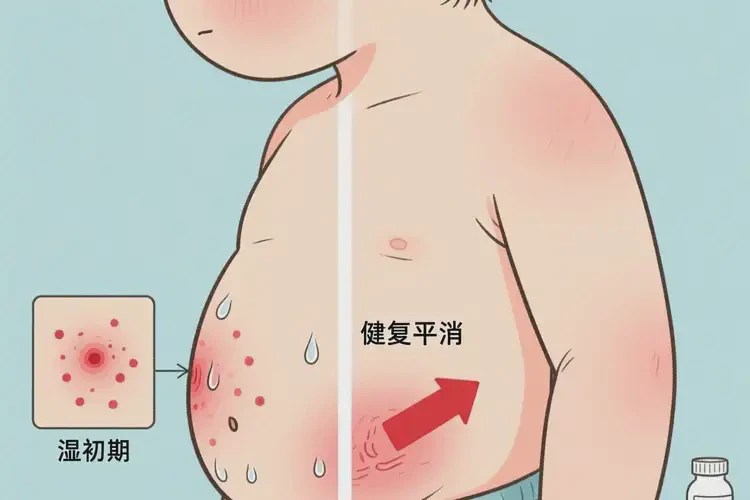 孩子肚子上经常起湿疹可不可以根治(图3)