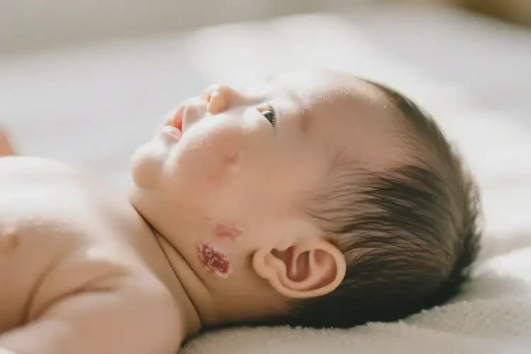 嬰兒脖子出現(xiàn)濕疹可不可以根治(圖1)