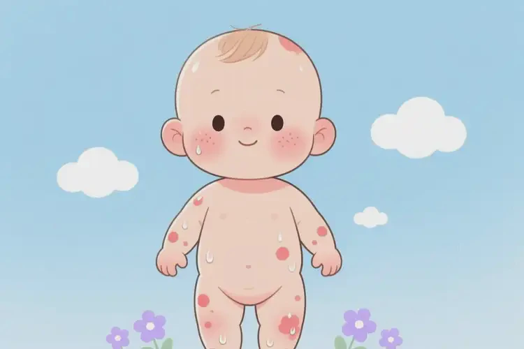 寶寶全身偶爾長(zhǎng)濕疹可以治好嗎(圖3)