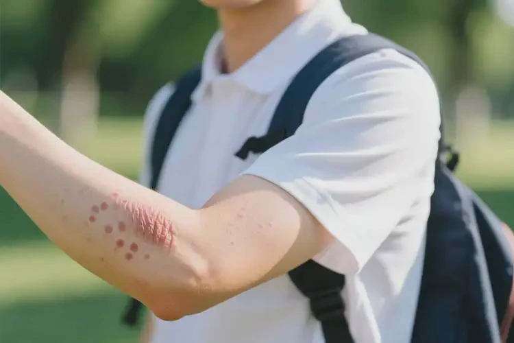 大學(xué)生手臂容易起濕疹可不可以根治(圖1)