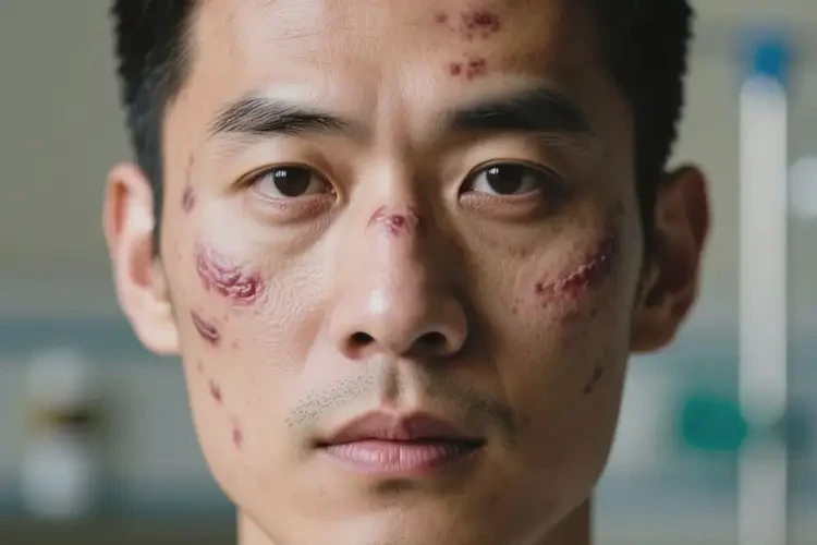 男人臉上有濕疹可不可以根治(圖1)