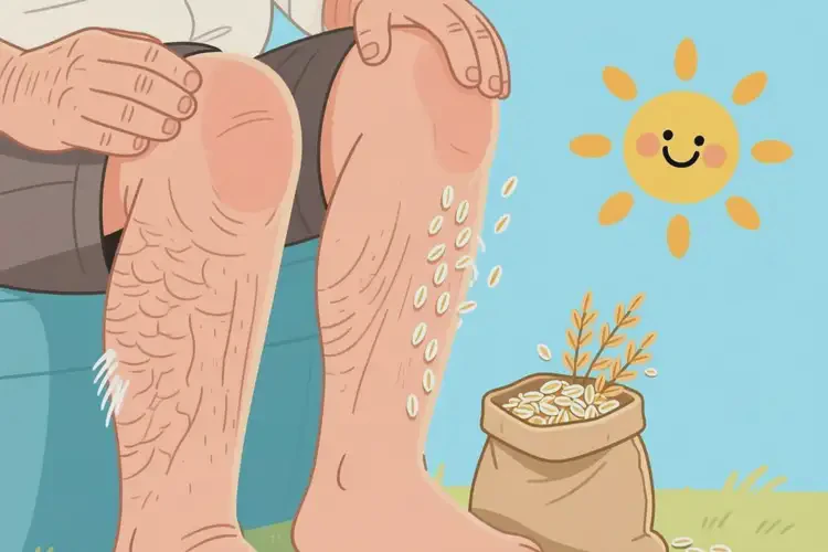 老年人大腿上偶爾長濕疹可不可以根治(圖1)