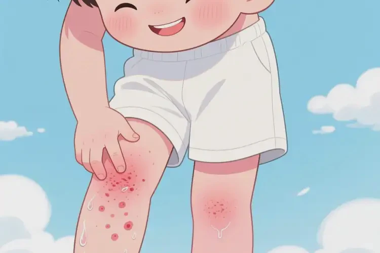 少兒小腿上有濕疹能徹底自愈嗎(圖3)